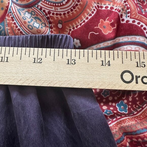 Vintage Purple Silk Lounge Pajama Pants Size Small Unbranded Quiet Luxury Hygge - Picture 8 of 9